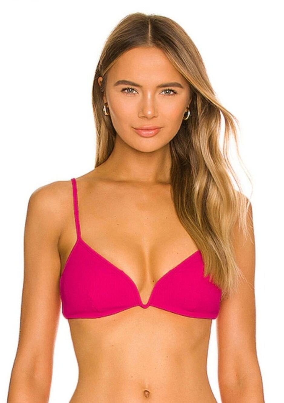 L*Space Helena Bikini Top in Bougainvillea Pink Size Small NWT